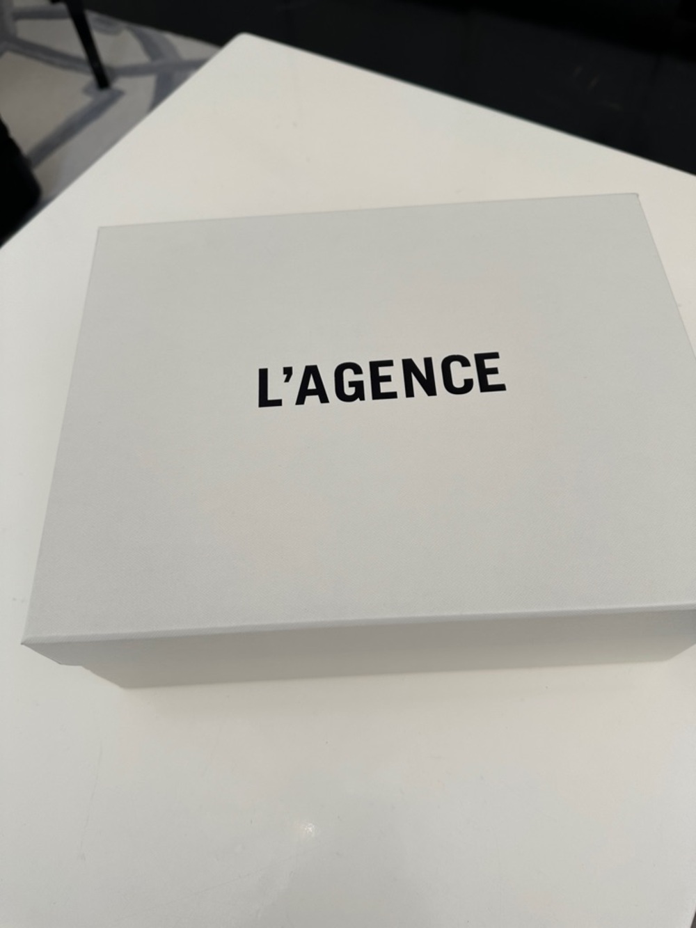L'AGENCE White Box with Black Logo